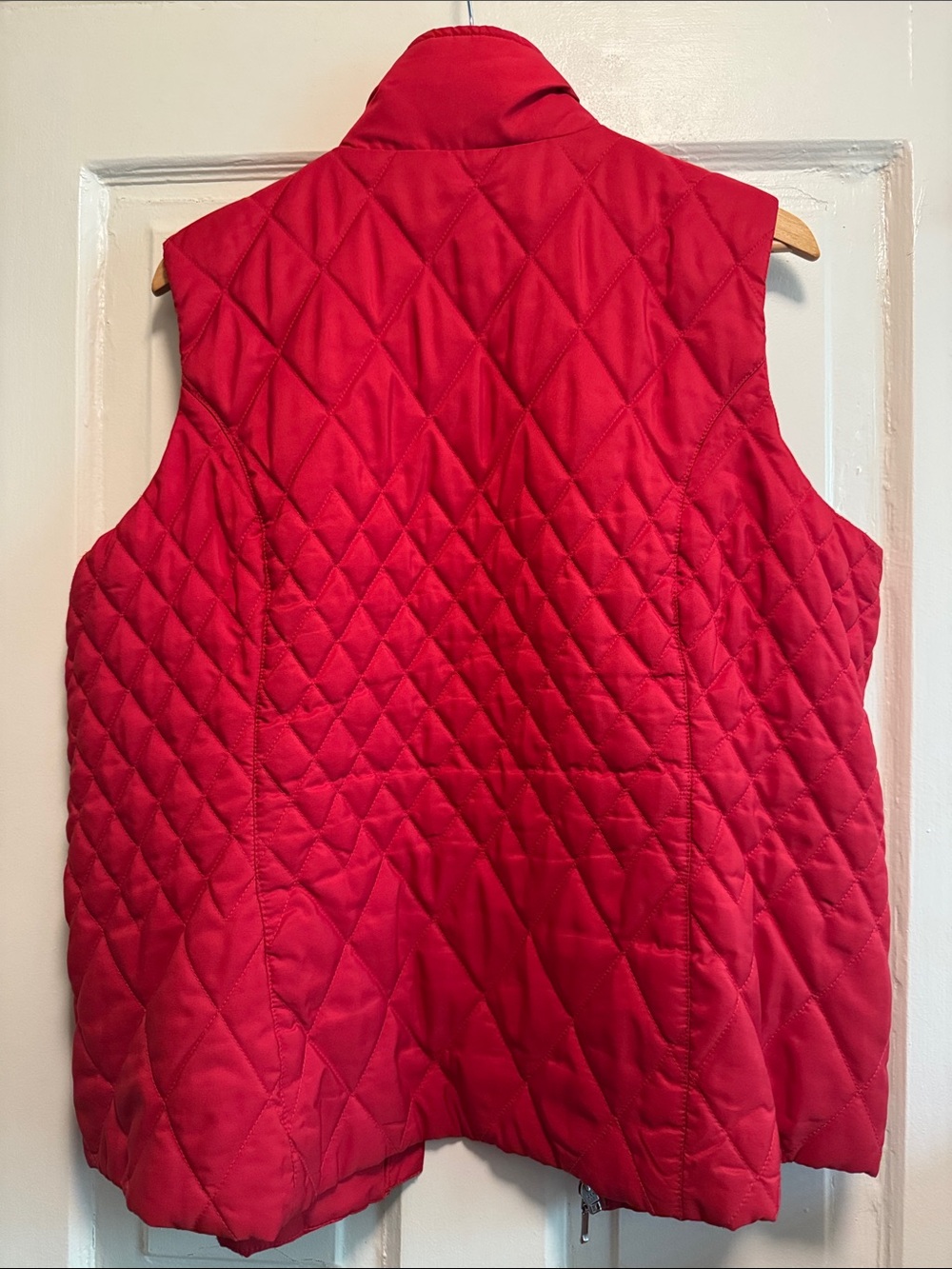 Coldwater Creek Quilted Red Vest - Picture 2 of 2